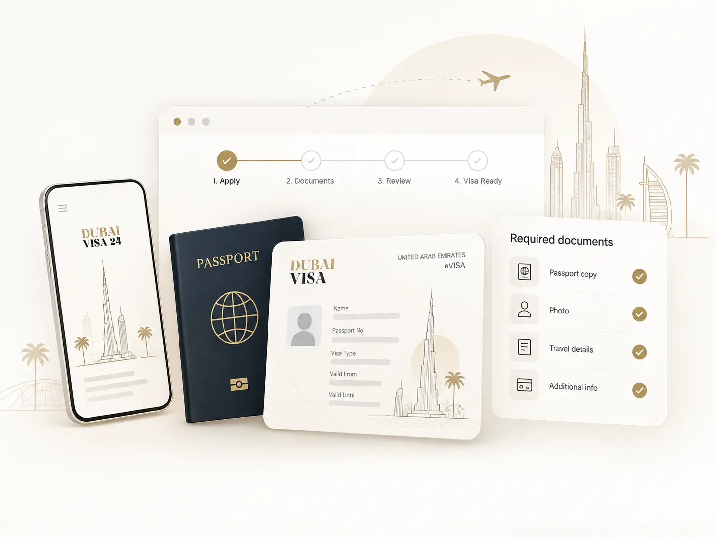 Demandez votre visa Dubaï en ligne